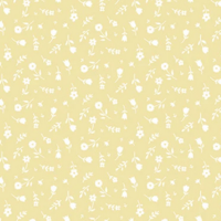 Image 2 of BUNNY TRAILS Ditsy C14255-Sunshine by Dani Mogstad for Riley Blake Designs