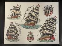 Clipper Ships 11" x14"