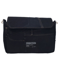 Image 1 of Denimcision The Original Crossbody Tote: SPECIAL EDITION INDIGO BLACK II