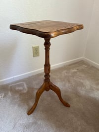 Image 1 of 43- Small Square Oak Table