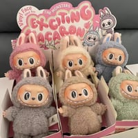 Pop Mart The Monsters – Labubu “Exciting Macaron” Plush Toy Set (6-Pack) 