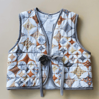 Image 1 of Quilt Print Vest