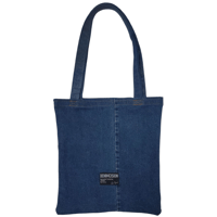 The Original Flat Tote- Farm Blue