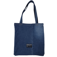 The Original Flat Tote- Distressed Blue 