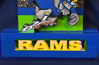 Image 7 of Los Angeles Rams Hand Crafted NFL 3D Wooden Diorama Cartooning Wall Décor