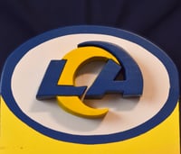 Image 8 of Los Angeles Rams Hand Crafted NFL 3D Wooden Diorama Cartooning Wall Décor
