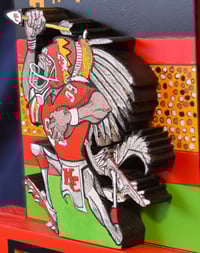 Image 6 of Kansa City Chiefs Hand Crafted NFL 3D Wooden Diorama Cartooning Wall Décor