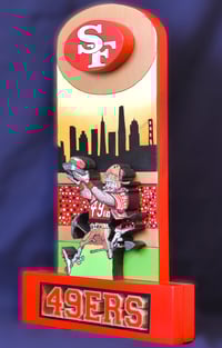 Image 2 of San Francisco 49ERS Hand Crafted NFL 3D Wooden Diorama Cartooning Wall Décor