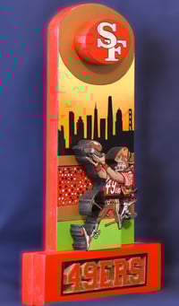 Image 3 of San Francisco 49ERS Hand Crafted NFL 3D Wooden Diorama Cartooning Wall Décor