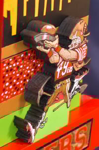 Image 4 of San Francisco 49ERS Hand Crafted NFL 3D Wooden Diorama Cartooning Wall Décor