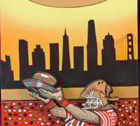 Image 9 of San Francisco 49ERS Hand Crafted NFL 3D Wooden Diorama Cartooning Wall Décor