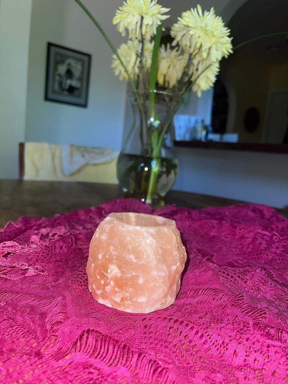 Image of Mini Himalayan Salt Lamp (Tealight Holder)