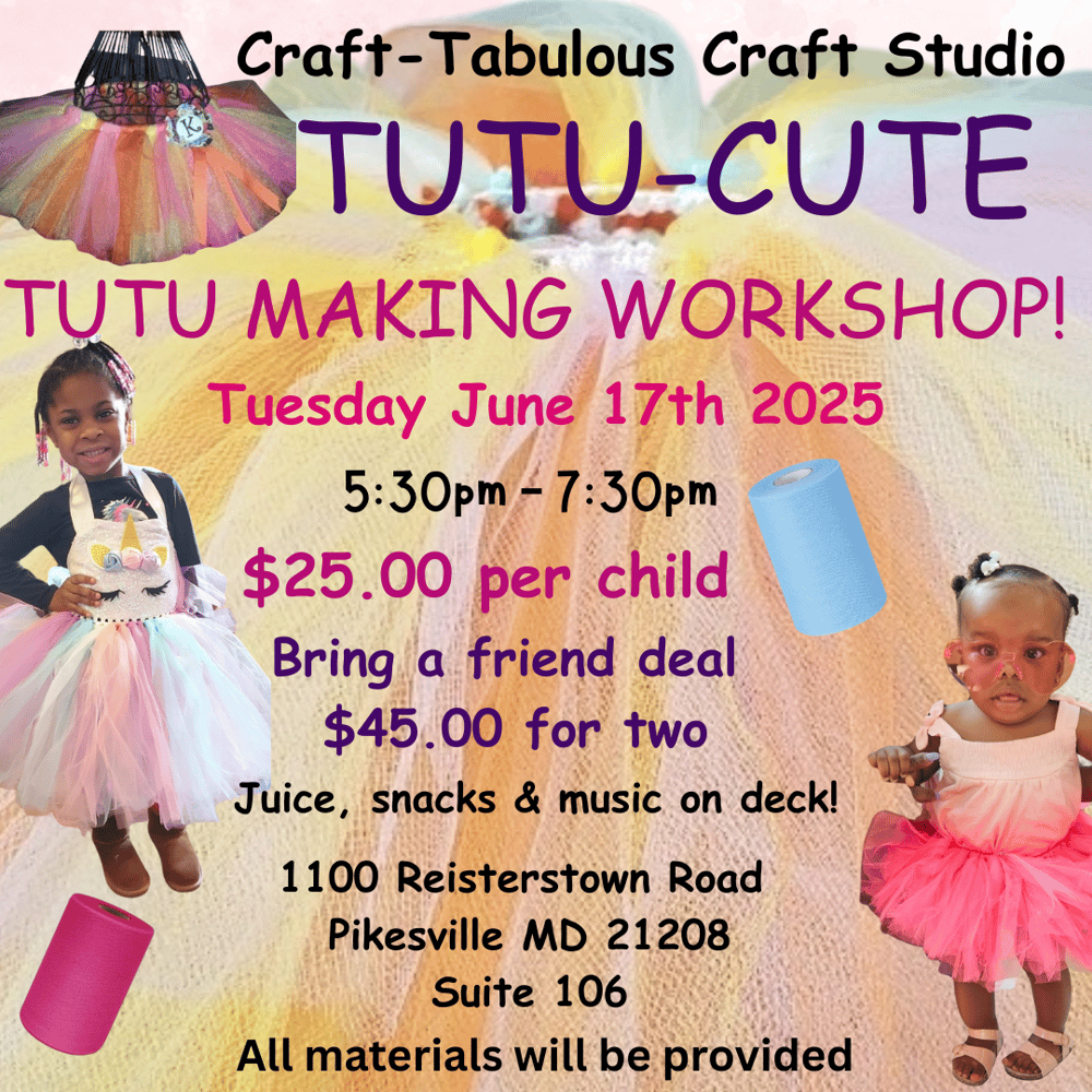 Image of Tutu cute tutu workshop 