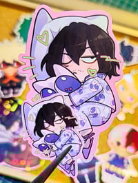 Image 5 of Sleepy Neko Stickers! [BNHA]