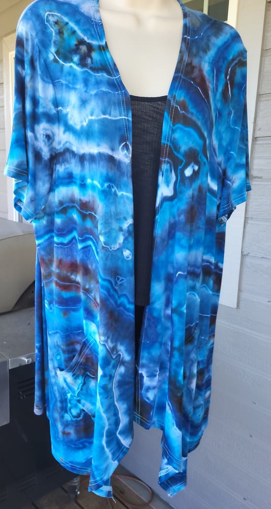 Image of "Ocean Veins Geode Cardigan"