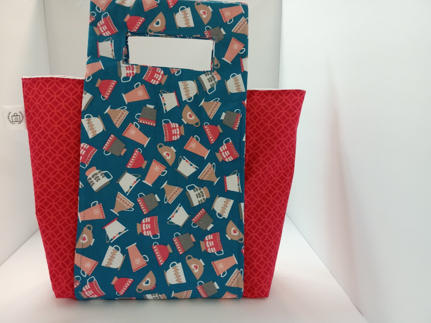 Image of Custom Order Small Crafter's tote bag in Tea Cup Fabric Regular $40.00 10% + free Shipping
