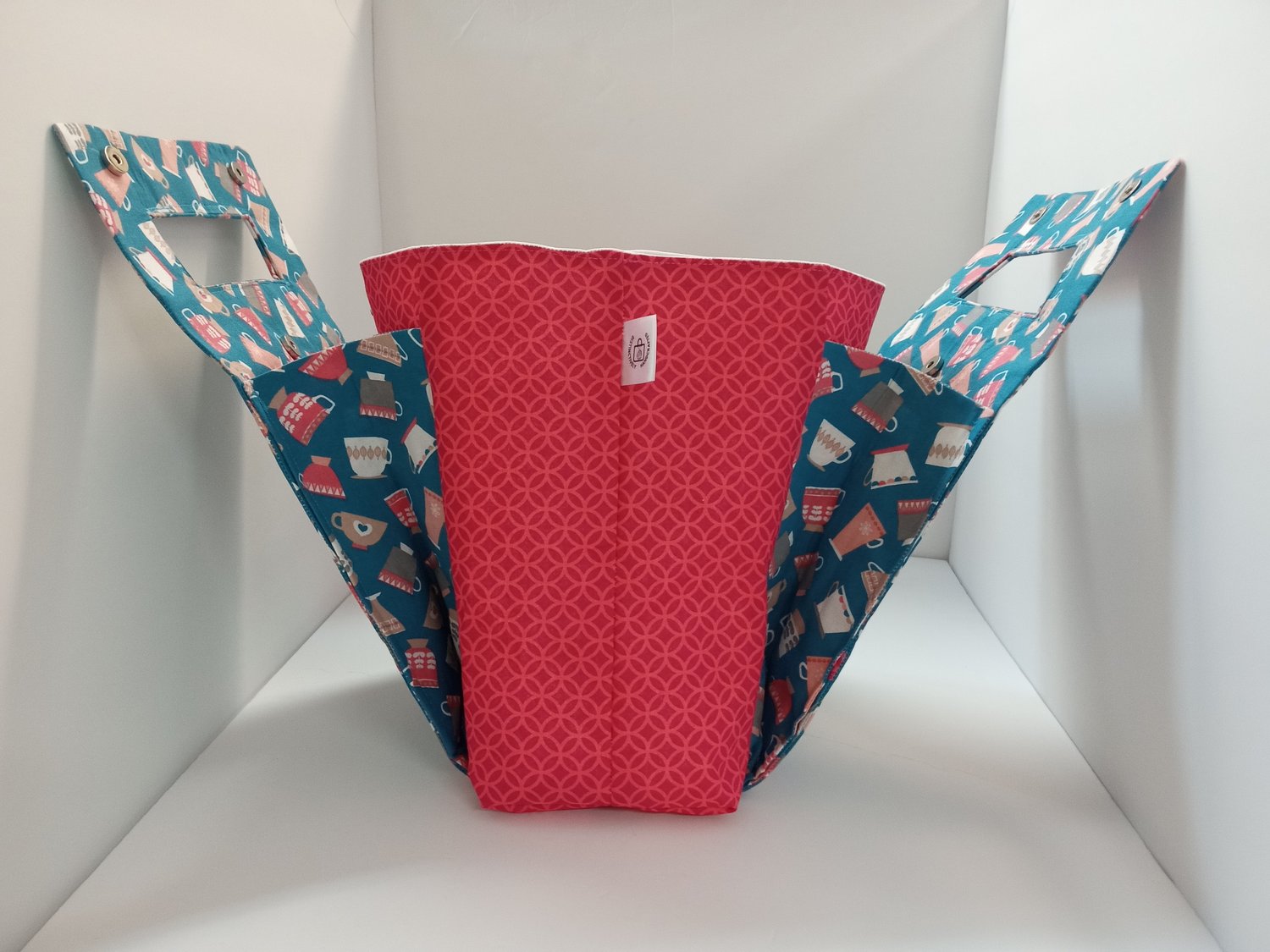 Image of Custom Order Small Crafter's tote bag in Tea Cup Fabric Regular $40.00 10% + free Shipping