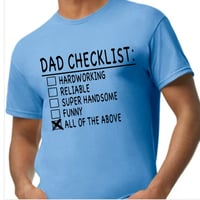 Image 2 of Father's Day Dad Checklist shirt