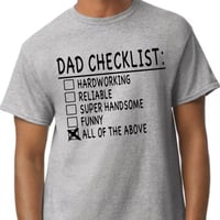 Image 1 of Father's Day Dad Checklist shirt