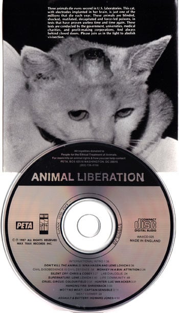 VARIOUS-Animal Liberation CD/ Rare Out Of Print!