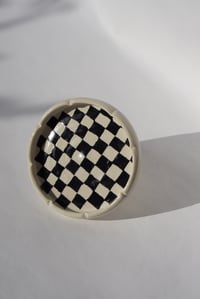Image 2 of B&W Checkered Dish