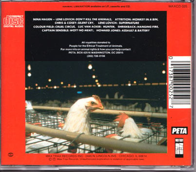 VARIOUS-Animal Liberation CD/ Rare Out Of Print! | Wax Trax! Records