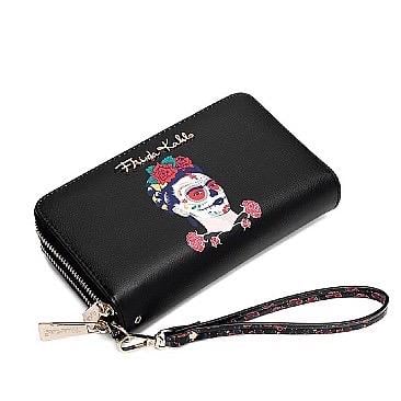 Floral SkullDouble wallet