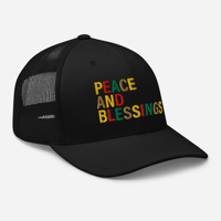 Image 5 of Peace & Blessings Snapback Hat – Words Are Rich LLC