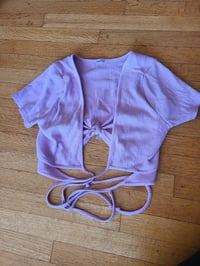 Image 2 of pink top from twistes scene with Queenie Sateen