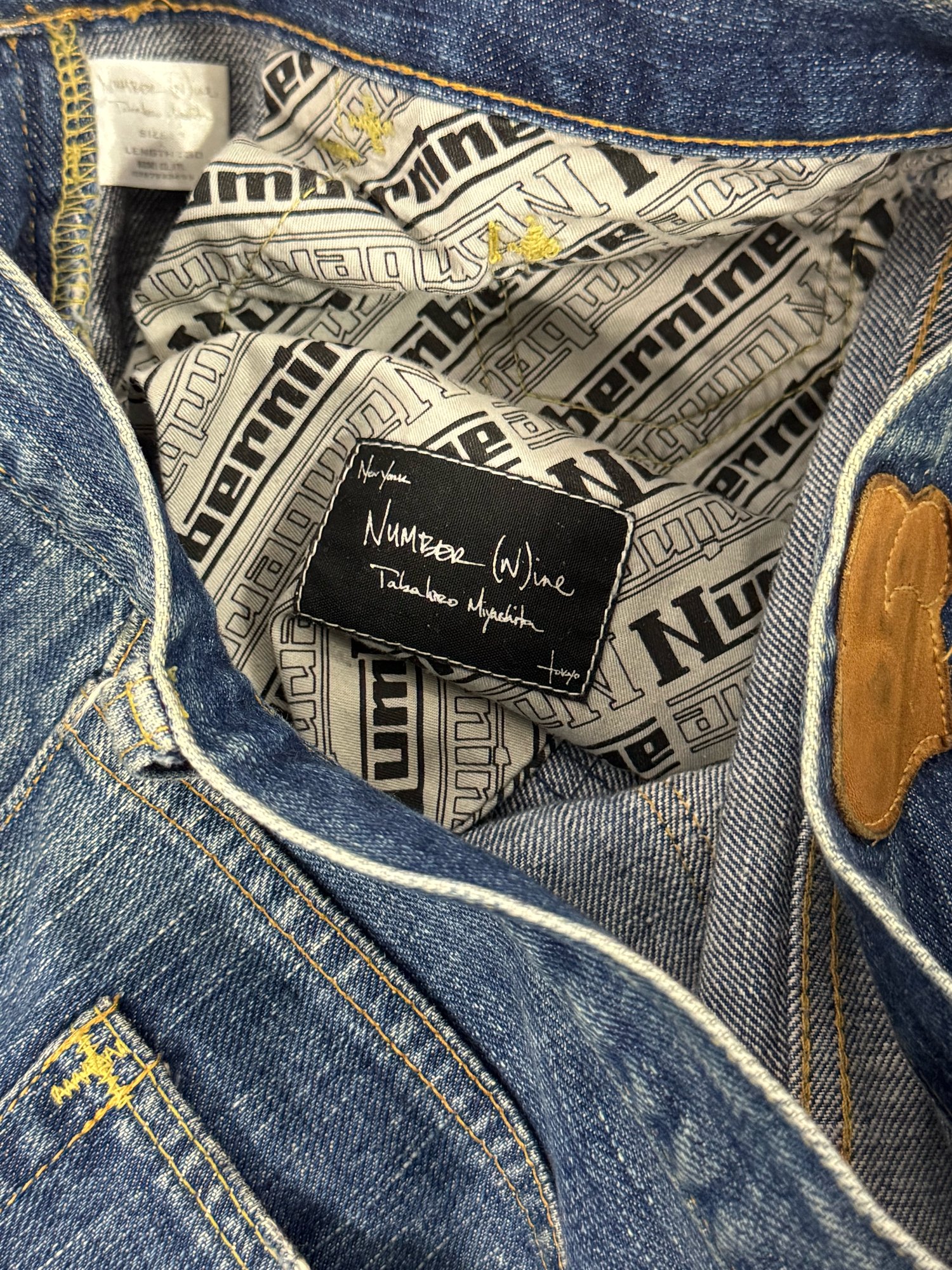 Image of Number (N)ine SS03 Patchwork Denim