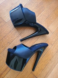 Image 1 of Black pleaser pumps from countless shoots