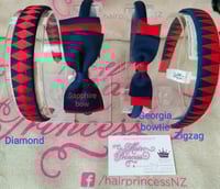Image 4 of Headband with Georgia bowtie