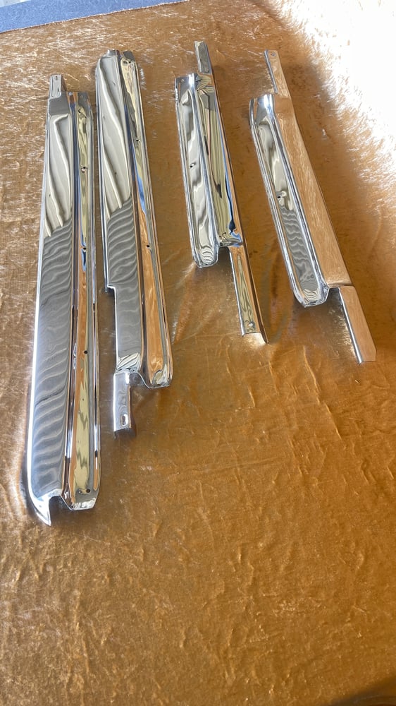 Image of HOLDEN HQ 4Door Scuff plates/Kick plates - CHROME plated