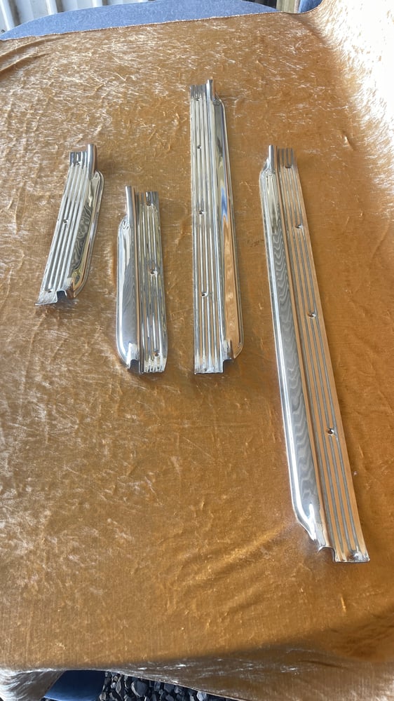 Image of HOLDEN HR Scuff plates / Kick plates - CHROME plated
