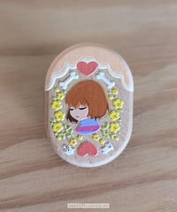 Image 1 of Undertale / Embossed Wooden Badge