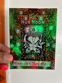 Image 2 of Sun Moon Tree Anarcho Bear Sticker