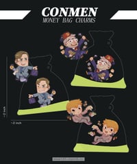 Image 4 of Cartoon Conmen / Money Bag Charms