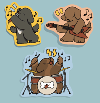 Image 1 of Band Stickers
