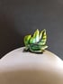 Tiny mask with green leaf Image 2
