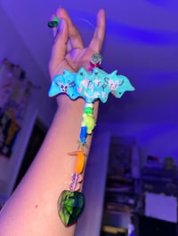 Image 1 of Glasswing Spirit Bat Suncatcher 