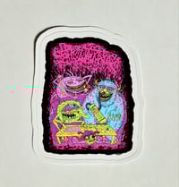 Image 1 of Sanguisugabogg Monsters Partying And Getting Fucked Up Matte Vinyl Sticker