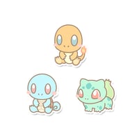 Kanto Starters Sticker Flakes
