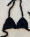 Black knitted bikini top 