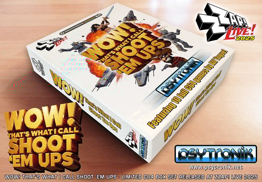 Image of WOW! That's What I Call Shoot 'Em Ups (Limited C64 Box Set)