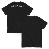 rose gold beauty (black tee)