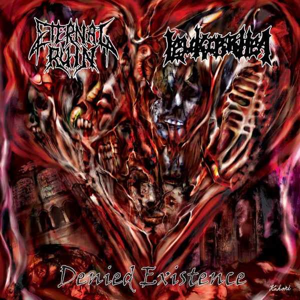 Image of ETERNAL RUIN / LEUKORRHEA - Split CD