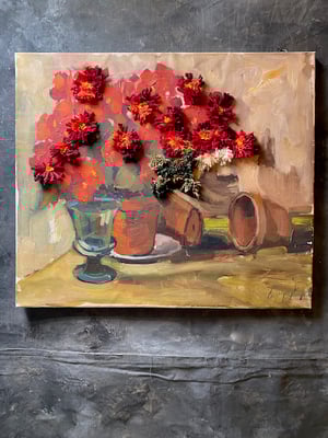 Image of altered perspective painting - blooms no .01