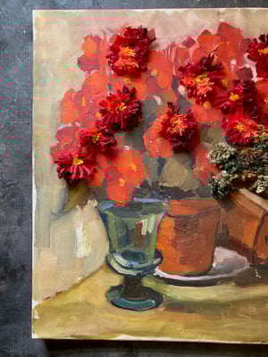 Image of altered perspective painting - blooms no .01