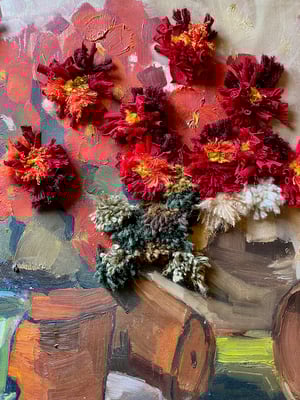 Image of altered perspective painting - blooms no .01
