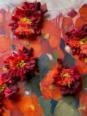 Image of altered perspective painting - blooms no .01